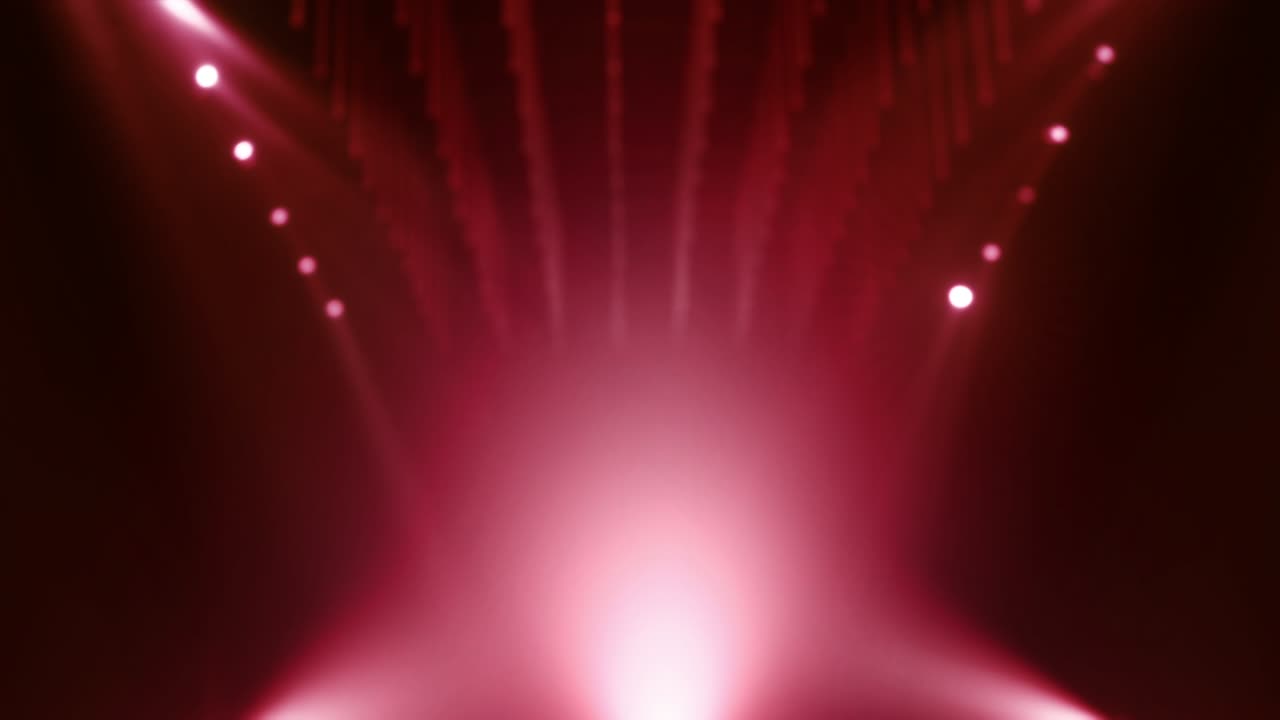 Looped Red Defocused Mockup Stage Background