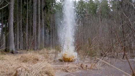 slowmotion of exploding ice