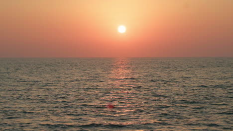 Red-sunsets-over-sea-video