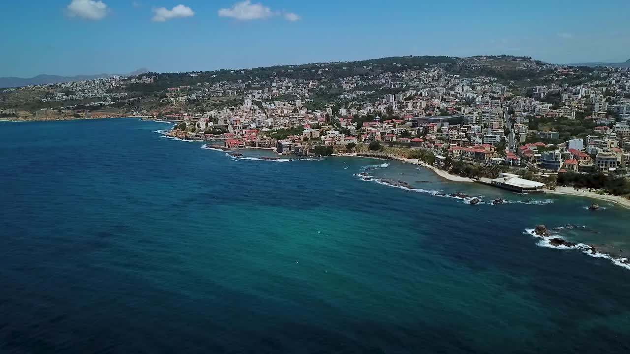 Coastal Town of Chania on Island of Crete, Greece