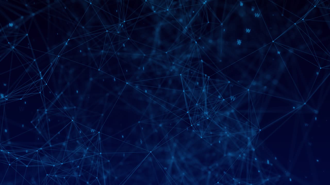 Abstract plexus triangles abstract geometric particles and lines network connection big data cyber