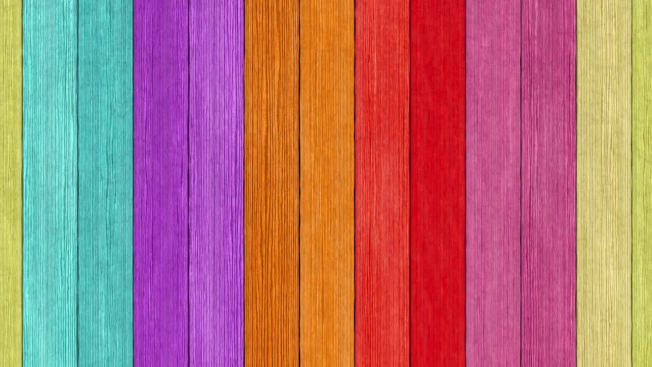 fondo de tablas de madera de arco iris de colores