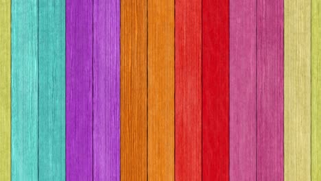 colorful rainbow wooden planks background