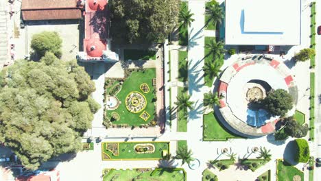 árbol-De-Tule,-Oaxaca-México,-Vista-Aérea-Drone-2