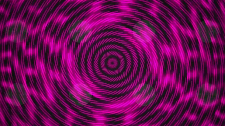 Fundo de Movimento Espiral Abstrato Rosa e Preto