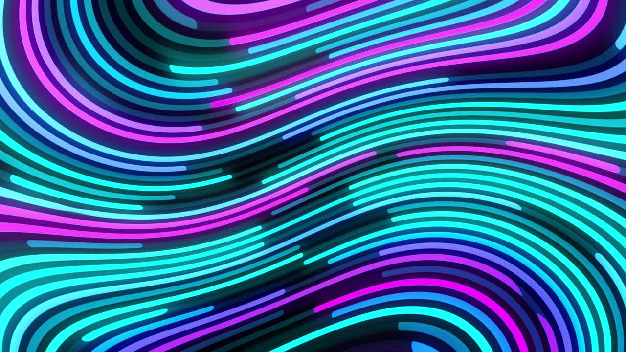 Abstract Background. purple neon line digital colourful 3d line pattern