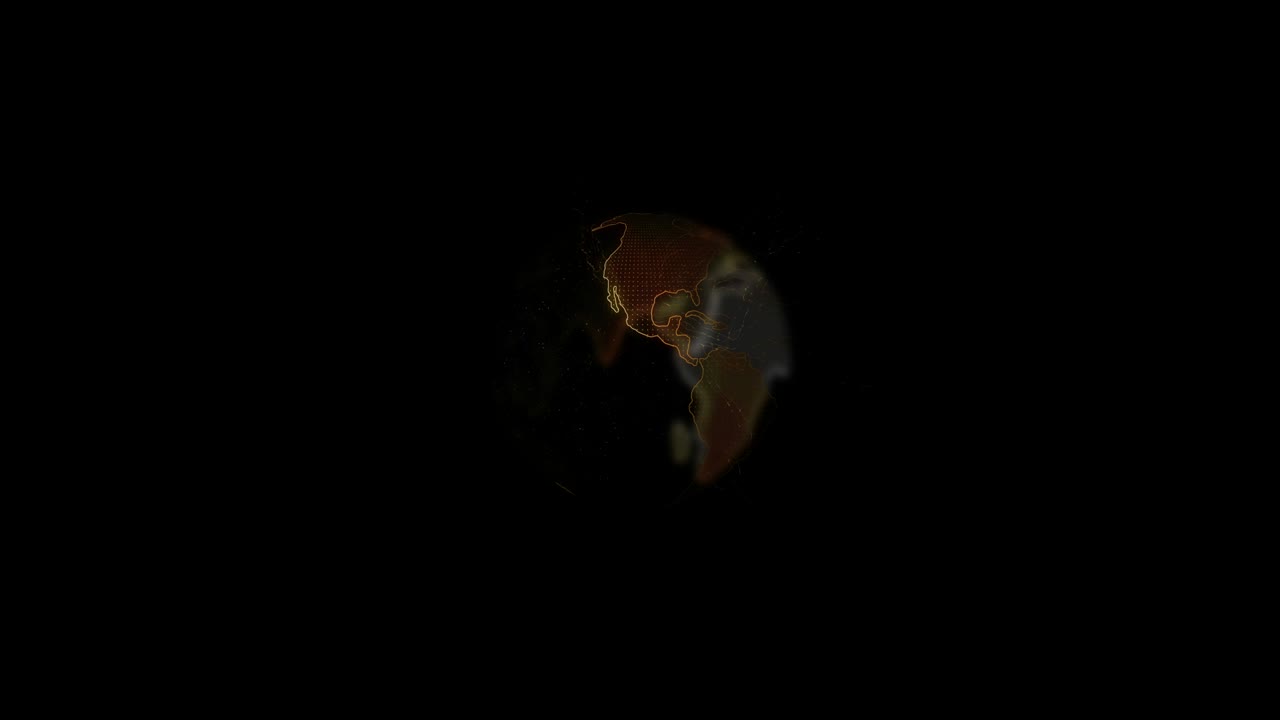 Rotating Earth with bright connections forming a world network. concepts like technology, social network, communication, Stock video Animation 3D of Global Business Network rotating in Space.
