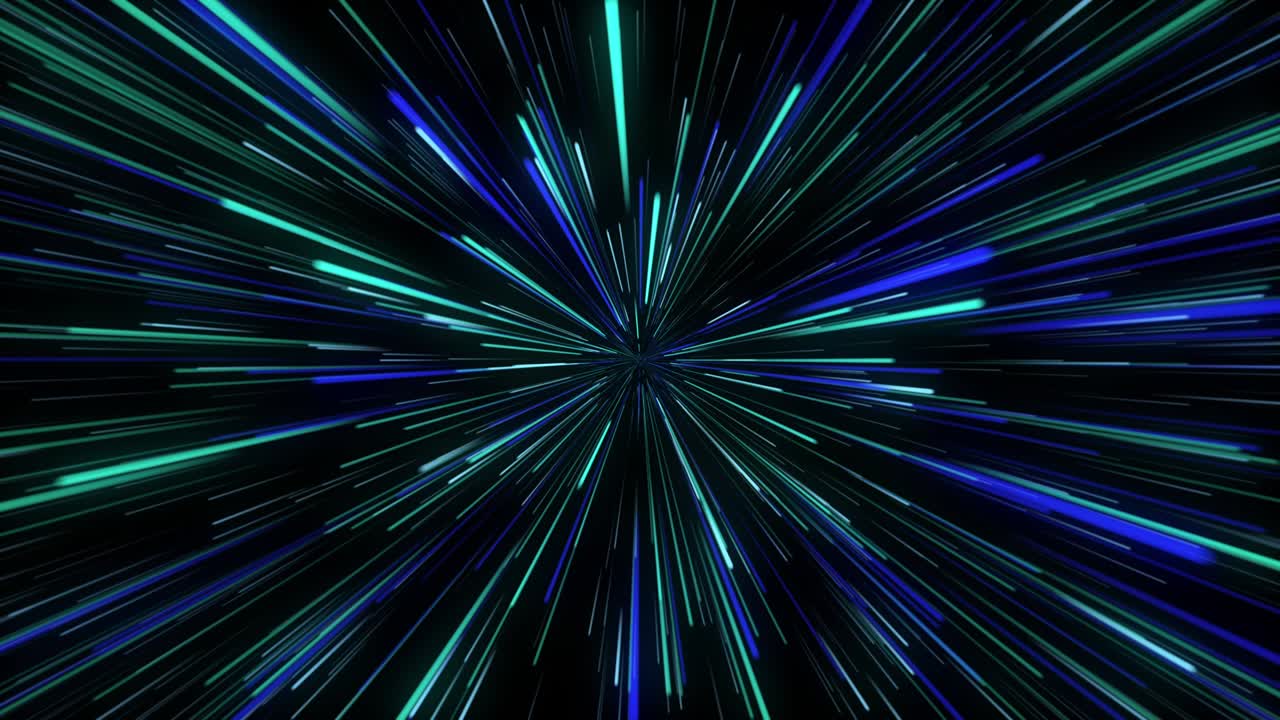 추상적인 터널 속도 빛 스타버스트 배경 동적 기술 개념