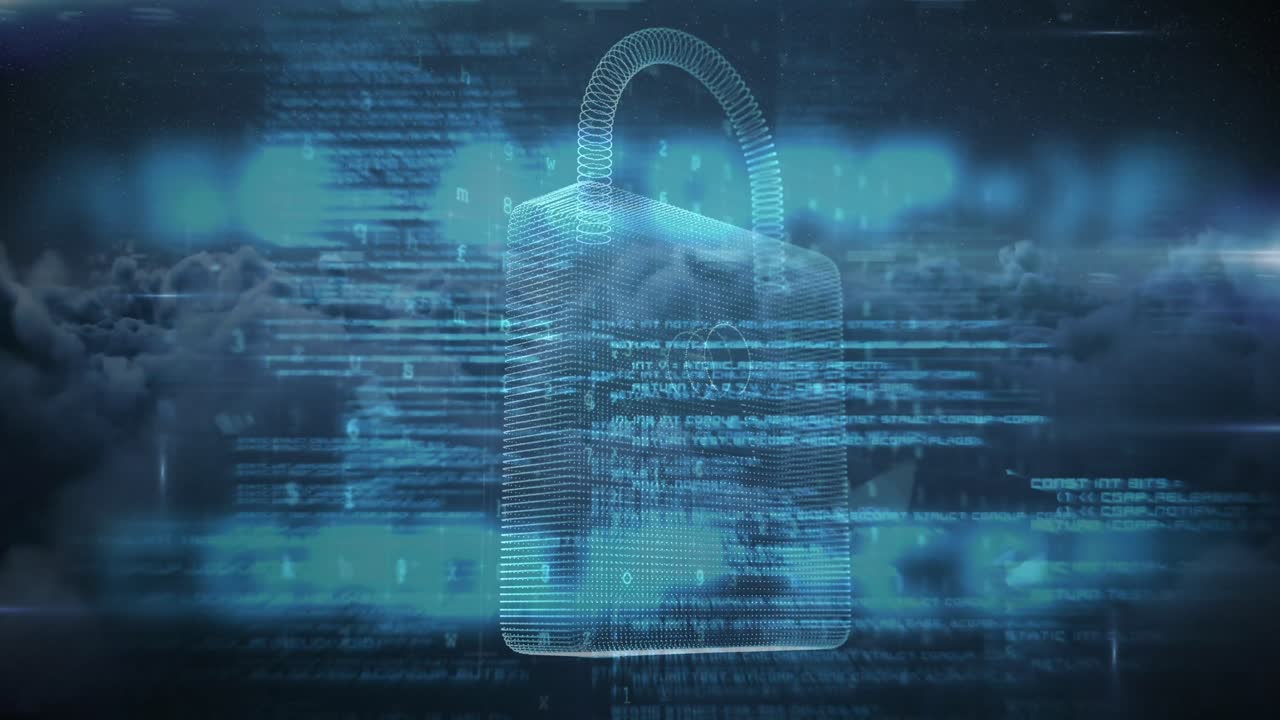 Digital lock in the sky 4k