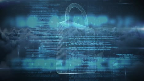 Digital lock in the sky 4k