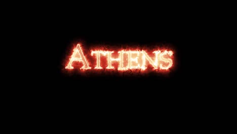 athens written with fire. loop