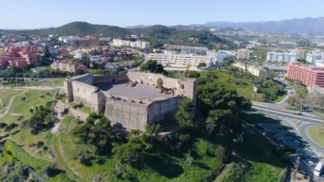 aerial view of fuengirola city, in southern spain