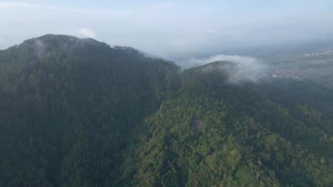 4k drone video of beautiful lush green mountains