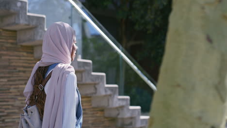 students on campus