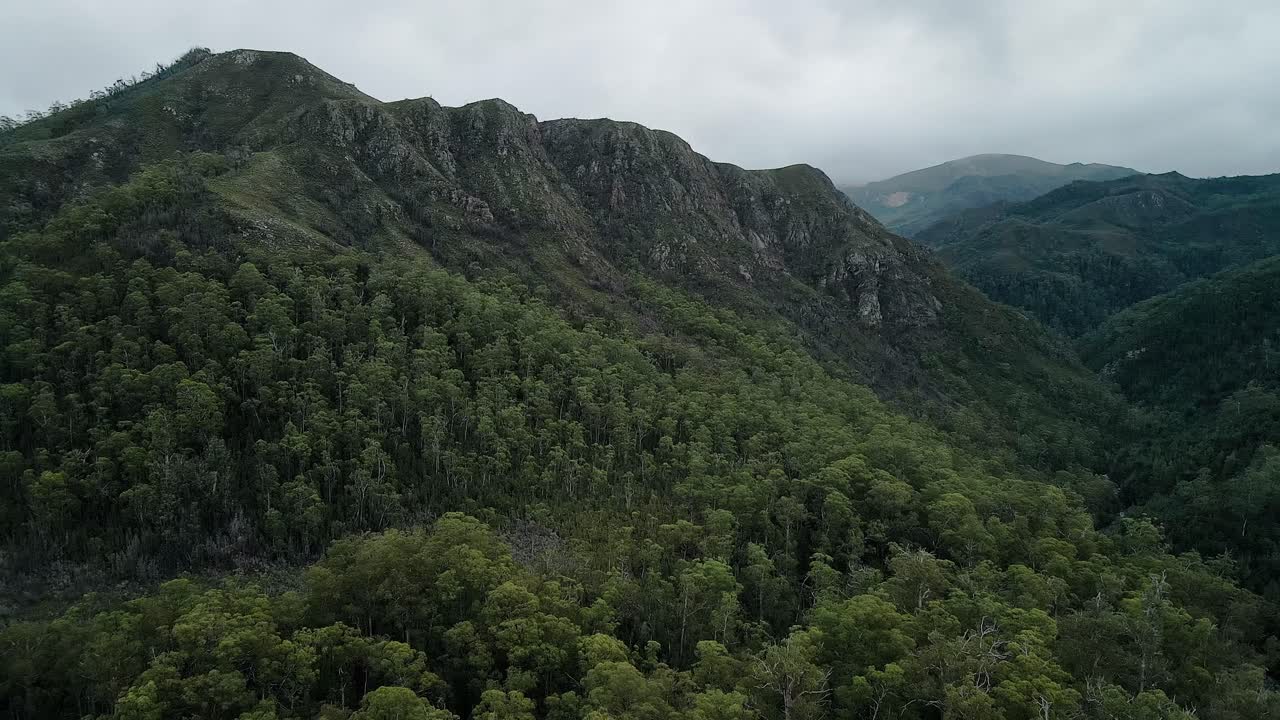 antigua selva tropical y profundos valles fluviales, el parque nacional de los ríos salvajes franklin-gordon en tasmania, australia