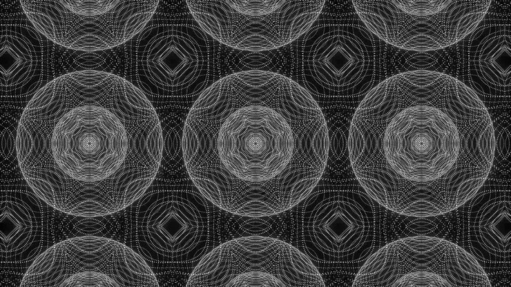 White color Pattern gothic design animation motion graphics