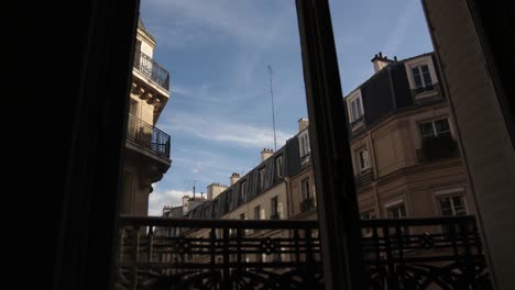 timelapse from french balcony in paris