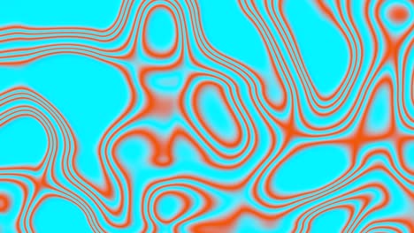 fondo de ondas abstractas de coral azul, bucle sin costuras.