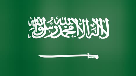 Waving Flag of Saudi Arabia Looping Background