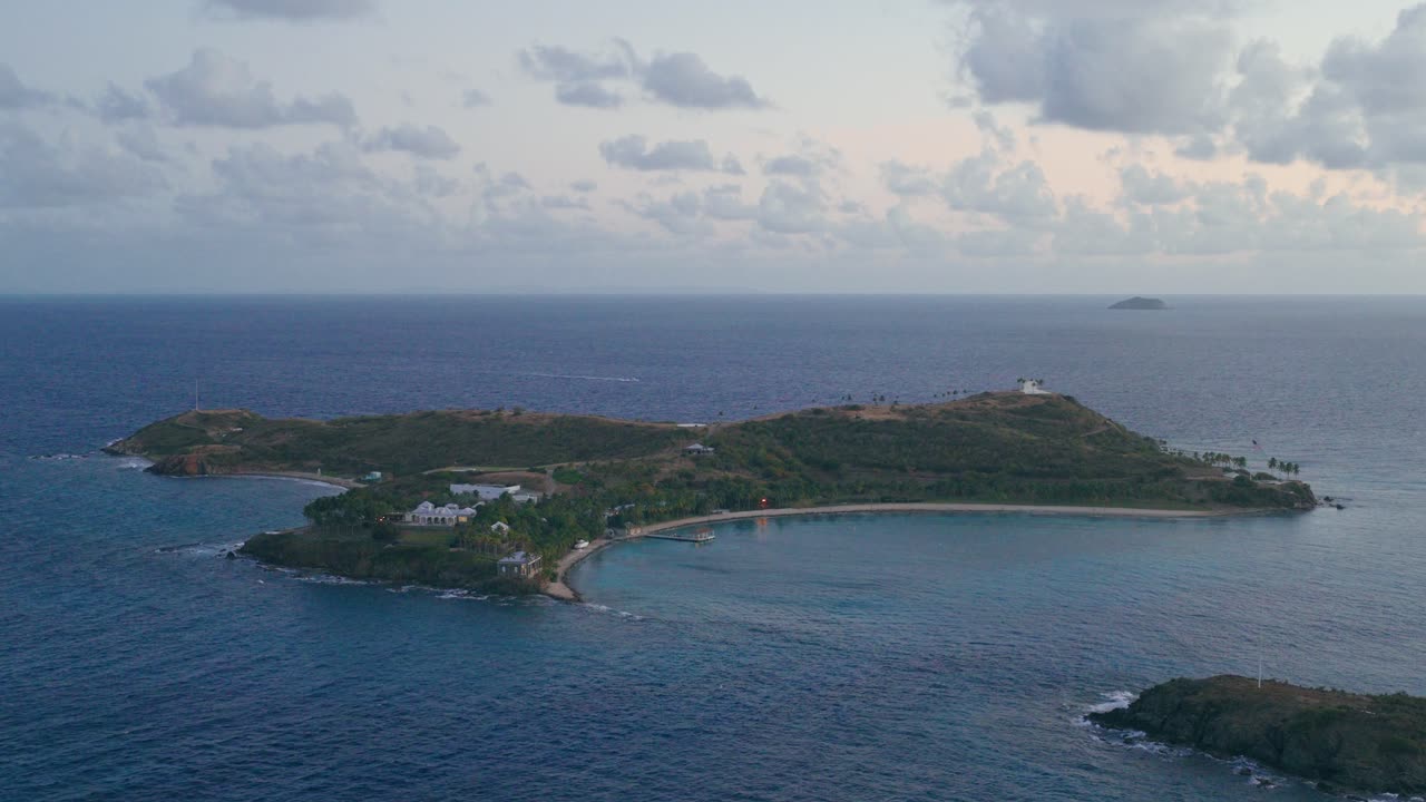 Jeffrey Epstein's Private Caribbean Island - Little Saint James In The U.S. Virgin Islands. Aerial Shot