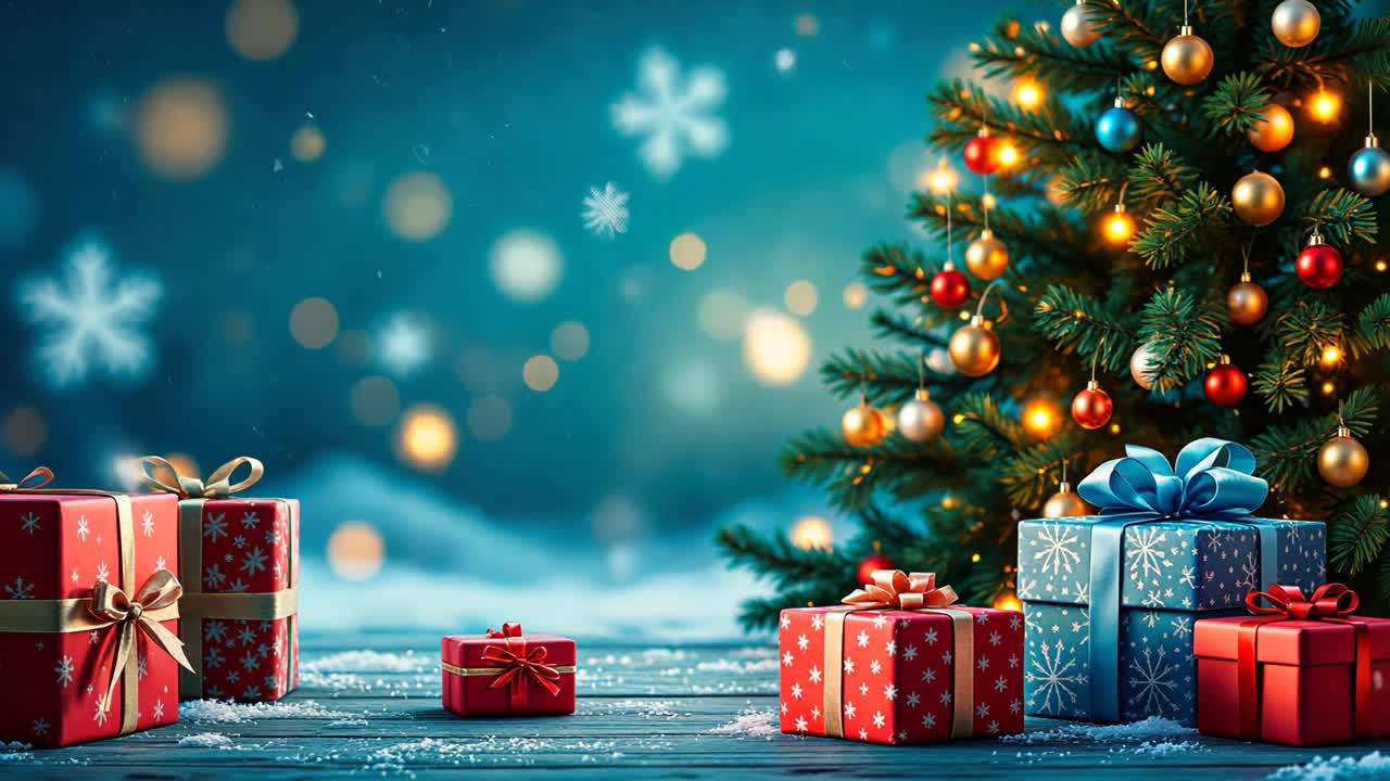 regalos de navidad y árbol