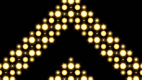 thick arrow pattern led lights background moving upwards