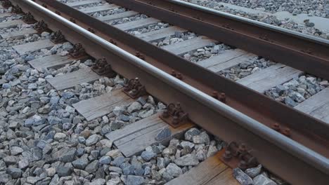 footage of railroad tracks during the summer time in estonia laagri pääsküla