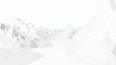 digitally generated video of mountain