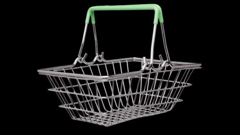 shopping basket isolated.