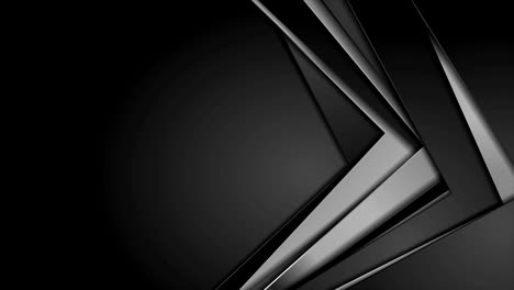 black and silver metallic stripes abstract corporate motion background