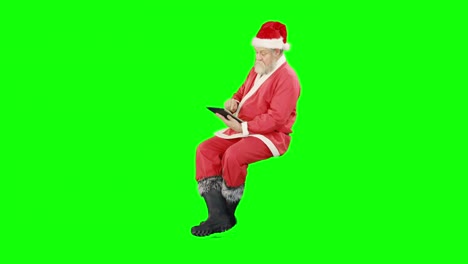 Santa-Claus-Con-Tableta-Digital