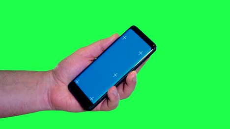 blue screen template for cellphone or smartphone