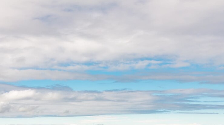 Beautiful clouds in motion timelapse