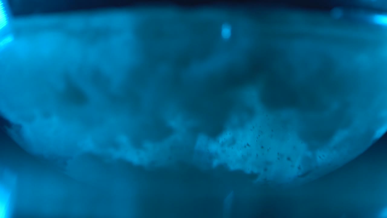 el cepillo para aplicar la mascarilla cae al agua