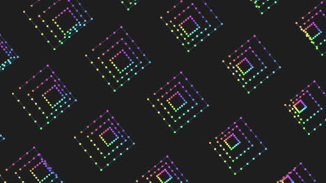 Vibrant-Squares-In-Mesmerizing-Pattern-On-Black-Background