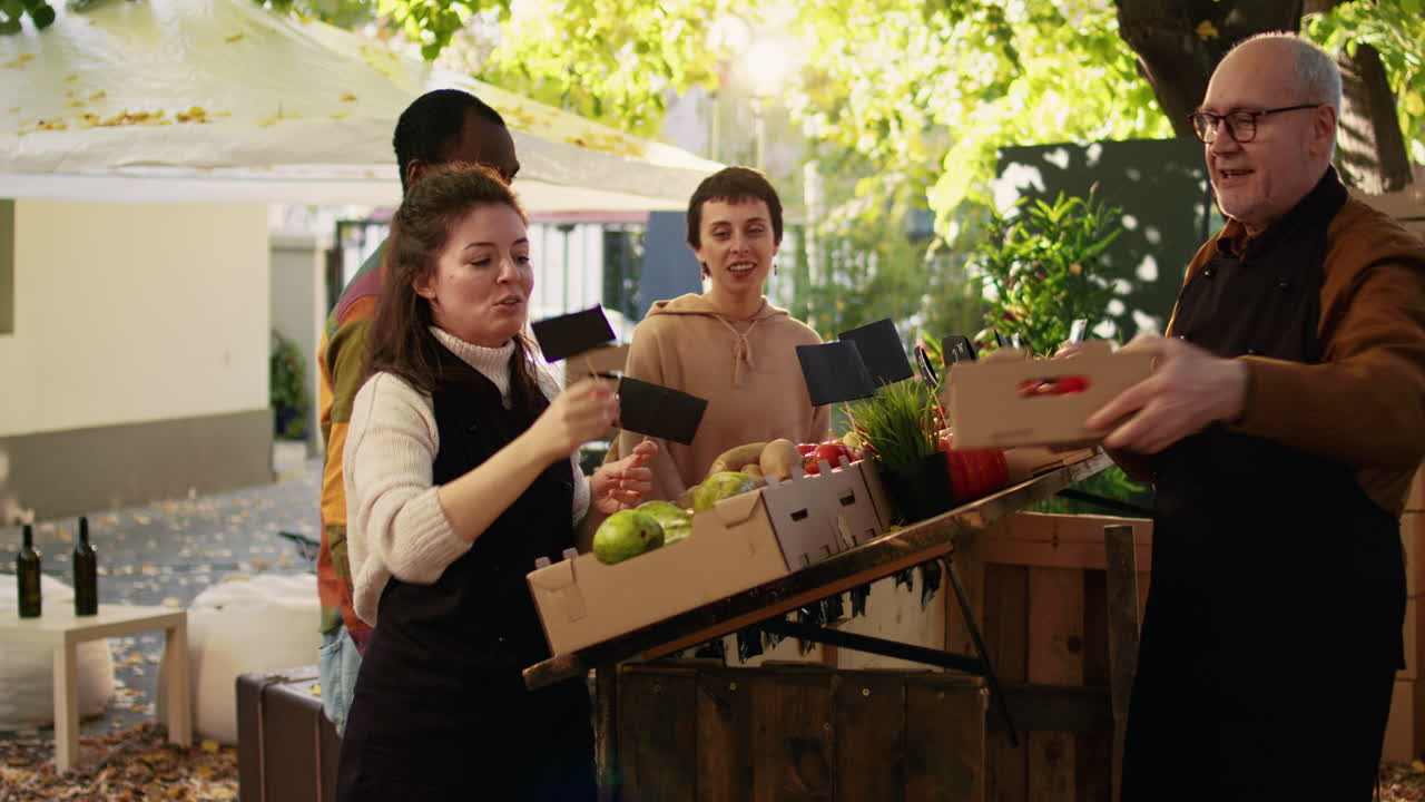 People Selling Vegetables at Local Market