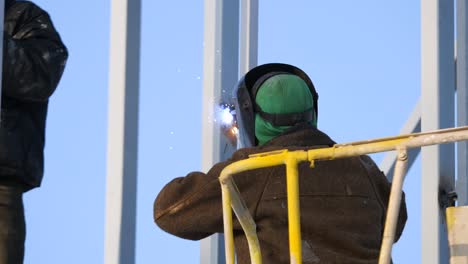 metal frame construction with welding