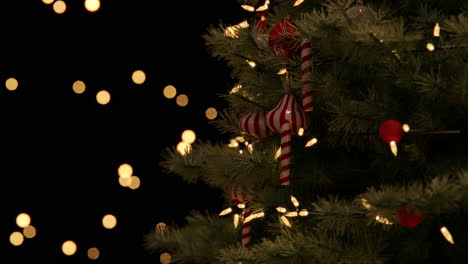 christmas tree with decorations and lights