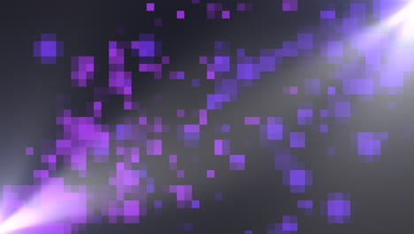 Dynamisches-Und-Lebendiges-Pixelmuster-In-Lila-Und-Blau-Auf-Schwarzem-Hintergrund