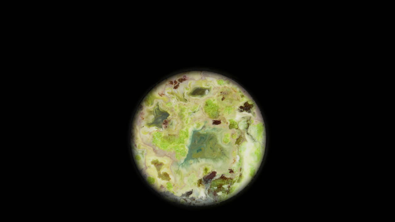 uhd. placa de planeta alienígena. tierra abstracta, superficie activa