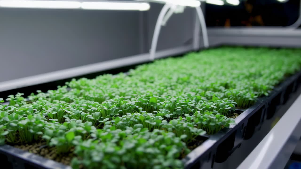 Produzione idroponica di micro-ortaggi