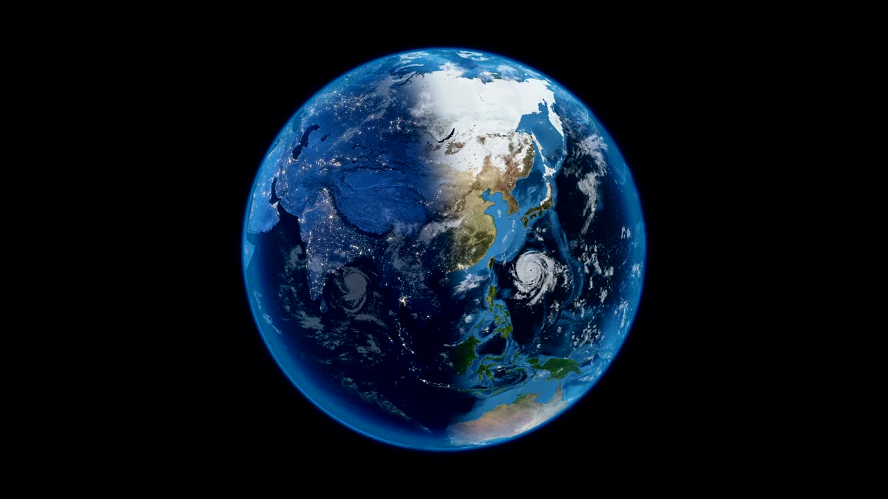 El planeta Tierra visto desde el espacio