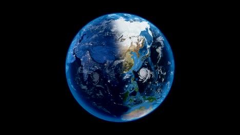 vista del planeta tierra desde el espacio
