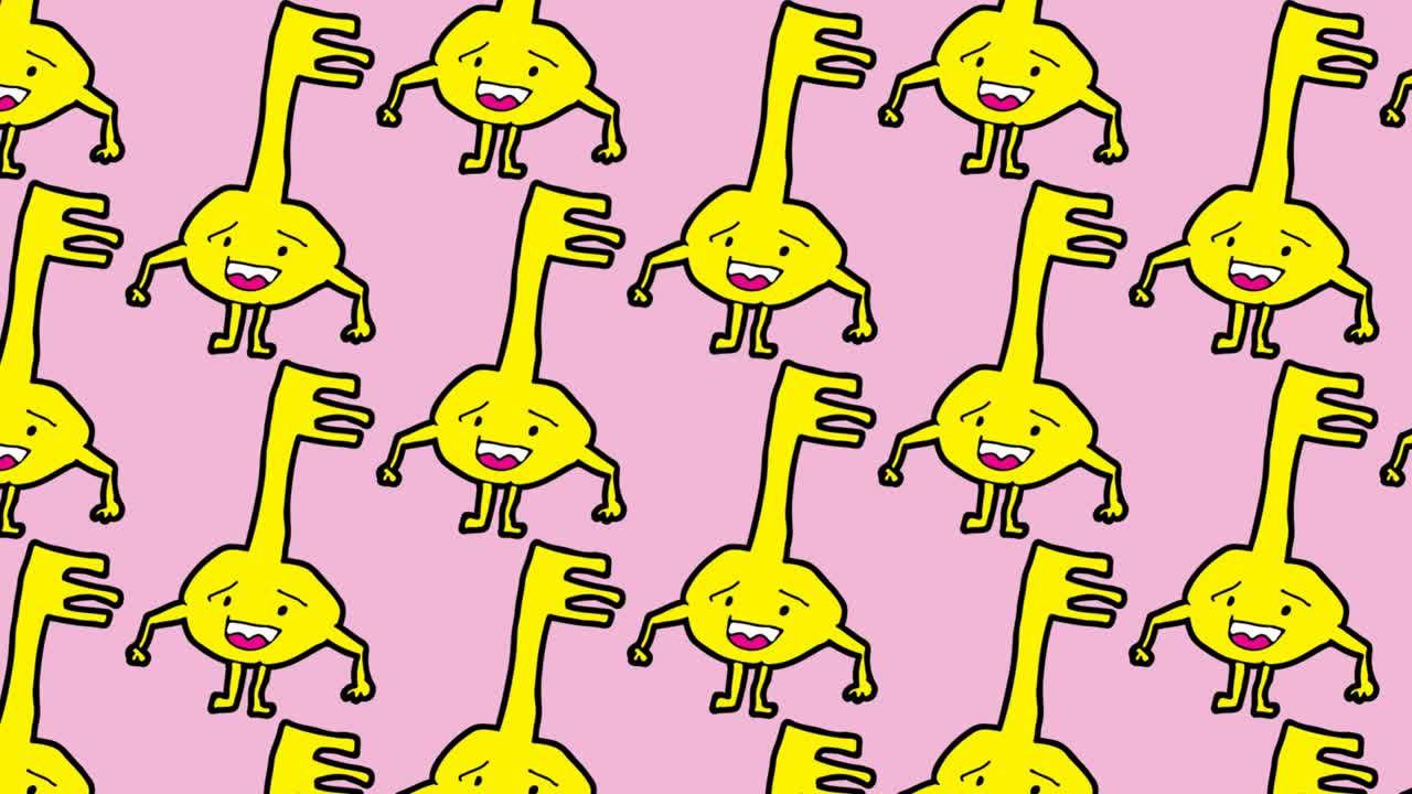 kids drawing pop art seamless background with theme of key