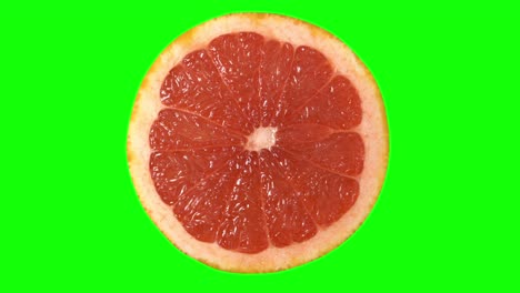 bucle giratorio de pomelo con pantalla verde de fondo transparente