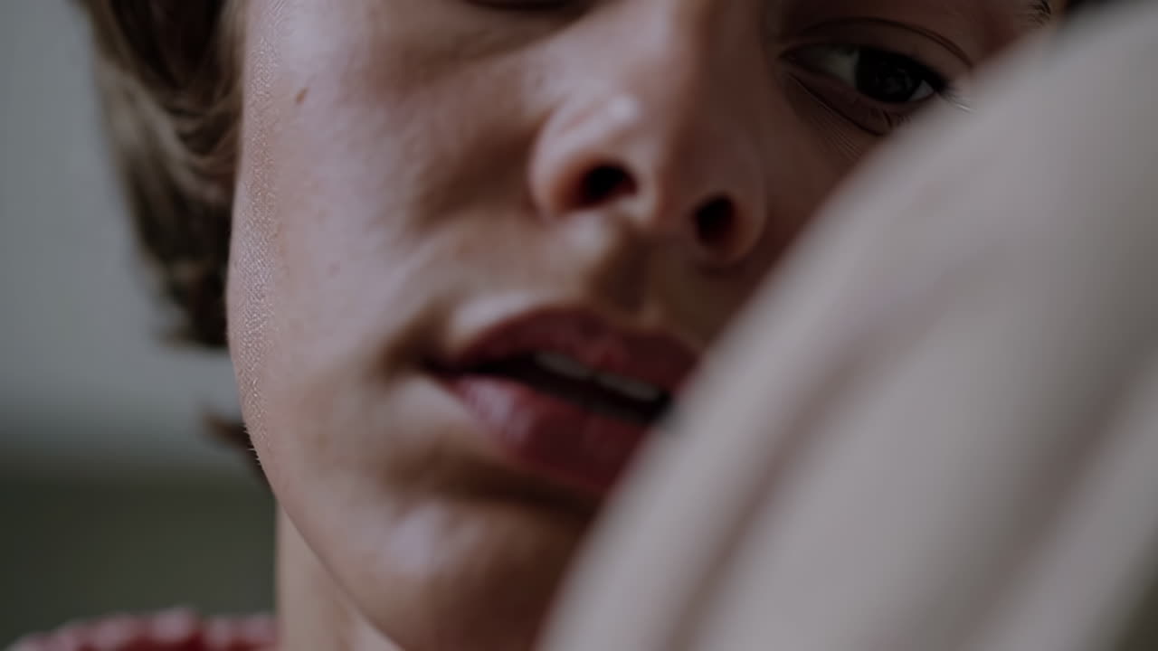 Close-up portrait of a person