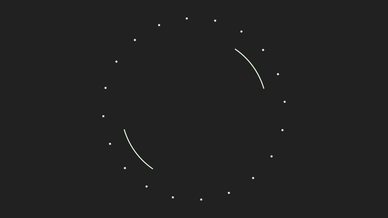 검은 바탕에 있는 텍스트에 대한  점과 원