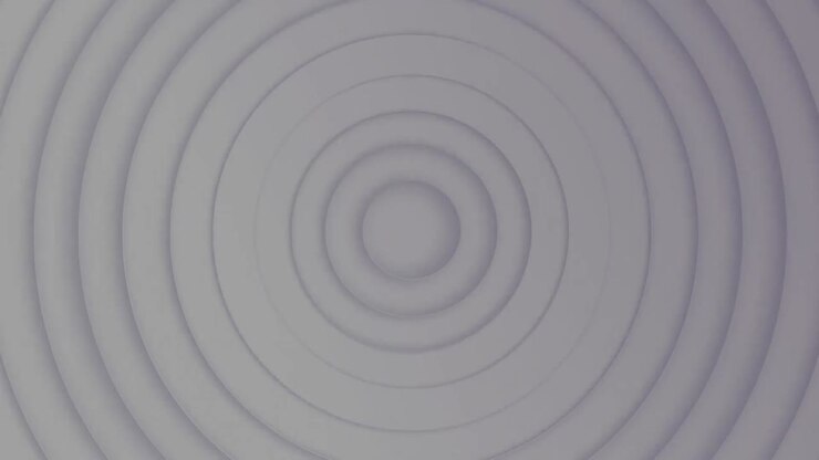 White arrows moving upwards over pulsating grey circles