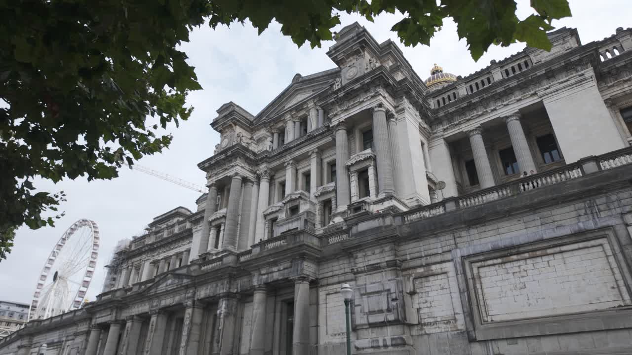 Grand architectural design of the Palace of Justice in Brussels, Belgium