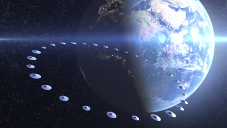 ufos orbiting earth